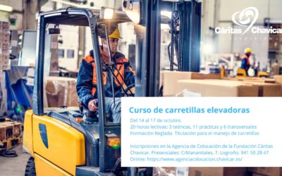 Curso Carretillas Elevadoras 2024. El Área de Formación de la Fundación imparte formación sobre una de las demandas principales de empleo